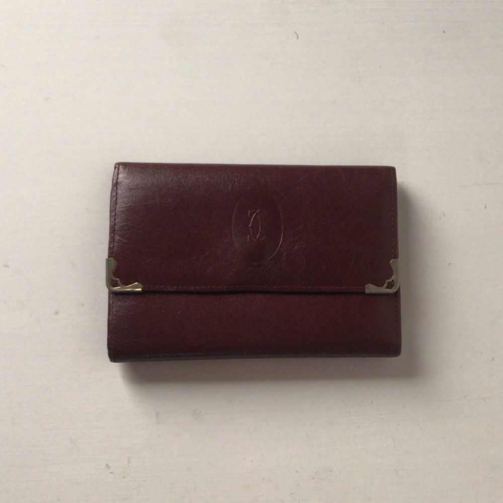 Cartier カルティエ マストライン 三つ折りコンパクト財布