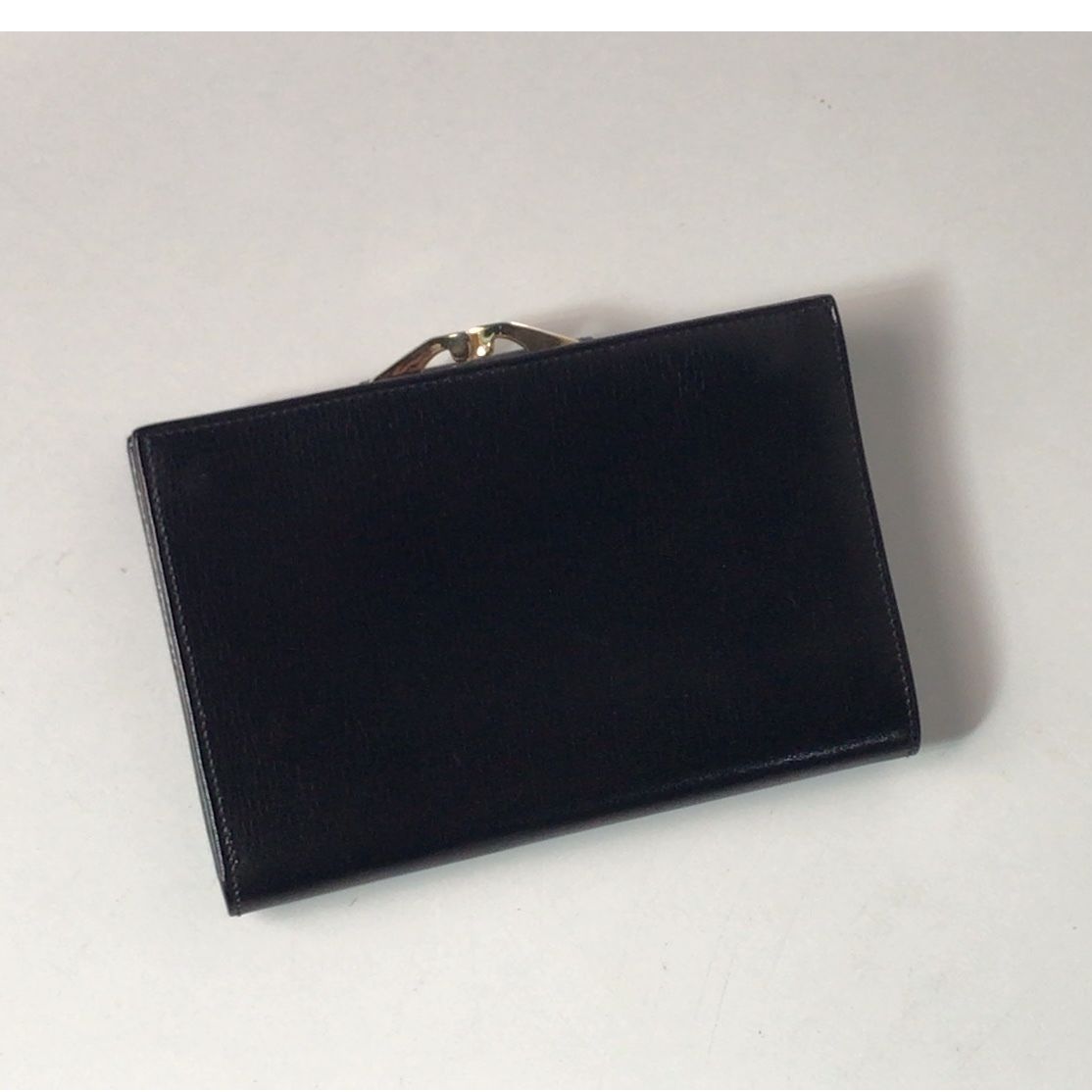 【美品】CELINE セリーヌ　長財布　マカダム　ブラック　札入れ　レザー　現行 CELINE セリーヌ ガマ口 コンパクト財布 マカダム カーフレザー