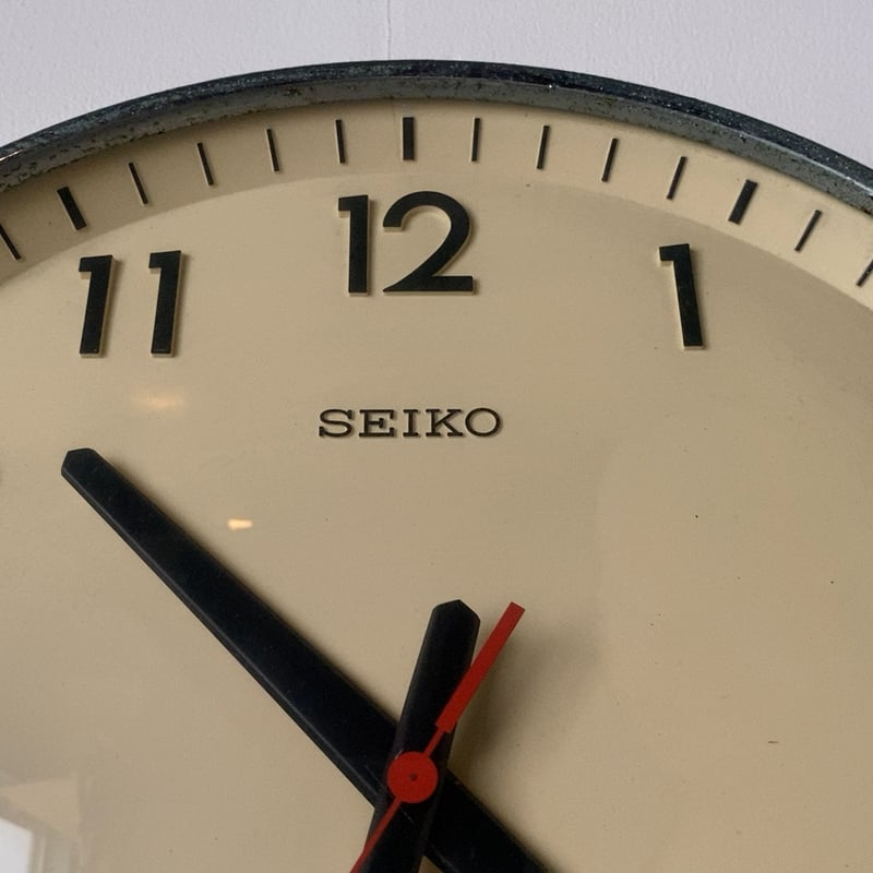 SEIKO セイコー 70s 学校時計 3針 赤針 トランジスター 昭和期 1970