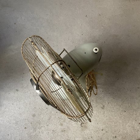 NATIONAL ELECTRIC FAN　ナショナルエレクトリックファン 1950〜60年代 ヴィンテージ扇風機 オールド家電 ライトグレー 単色 3段階調  良品