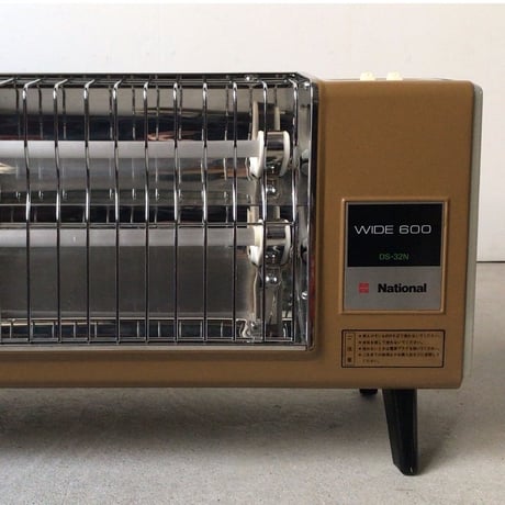 National  ナショナル  クラシック電気ストーブ  WIDE600  DS-32N  ヴィンテージ家電  コヨーテ・ミリタリーカーキ  中古極美品
