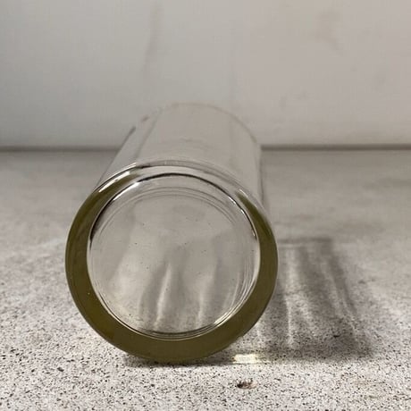 アンカーグラス  タンブラー  細身 3本ライン  刻印無し  高さ約13.5cm 珍品 希少  アンティークグラス  ゆらゆらガラス  気泡硝子 無色ややグレー  昭和初期  完品