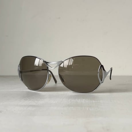 Christian Dior クリスチャンディオール D59　サングラス シルバーフレーム アイウェア 眼鏡 メガネ オールドディオール ヴィンテージ ケース付き 中古良品
