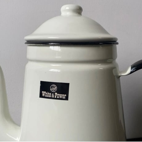 Giraff White&Power ジラフ ホワイト&パワー  ホーローポット 2.7L/16cm 箱有りデッドストック 業務用コーヒーポット キリン印ケトル 未使用品