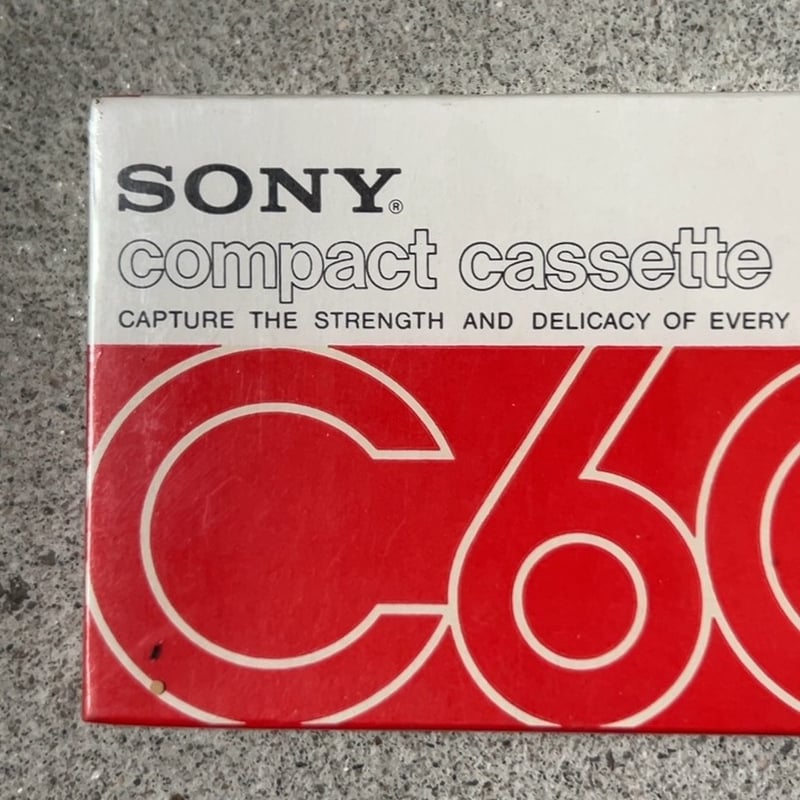 SONY compact cassette C60 赤パケ ソニー ヴィンテージ カセットテ