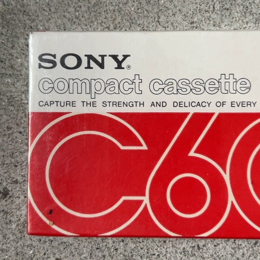 SONY compact cassette C60 赤パケ ソニー ヴィンテージ カセットテ