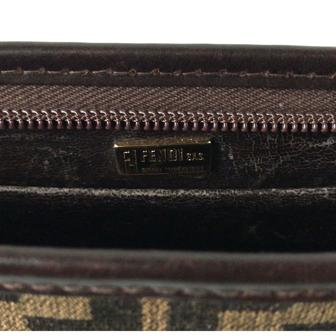 FENDI フェンディ ズッカ柄 アクセサリーポーチ ヴィンテージ オールド FENDI フェンディ ズッカ柄三角ポーチ ヴィンテージ リチャード