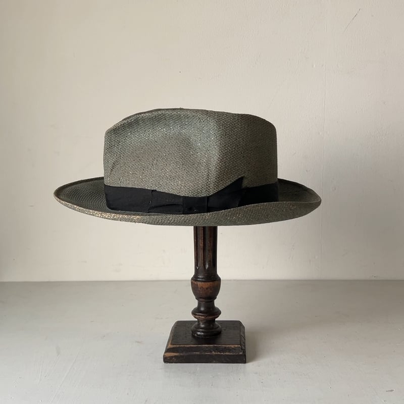 Genuine Panama HAT ヴィンテージ　パナマハット 7 57 Colombia panamahat ヴィンテージ パナマハット ユニセックス 頭周約