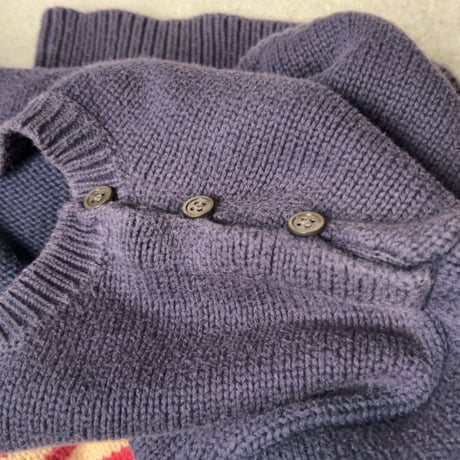 RALPH LAUREN ラルフローレン 星条旗 コットンセーター RLロゴ有り size 160  ヴィンテージ POLO ポロ 中古良品