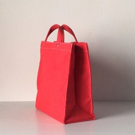 MAISON CANVVAS   メゾン キャンバス   GERMANY CANVAS POKET TOTE  ジャーマニーキャンバスポケットトートS  赤  中古美品