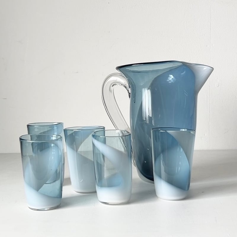 ビンテージクリスタルガラスピッチャ-&グラスセット 【公式通販】