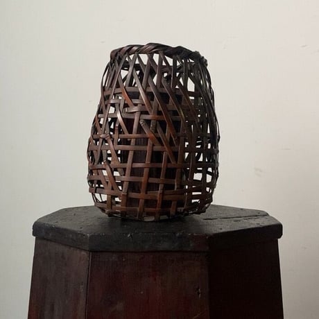 古い八角柱 木製台 李朝台 飾り台 花台 盆栽台 香炉台  スツールとしても。ヴィンテージ家具 店舗什器