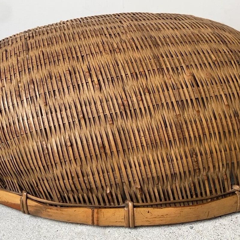 片口ざる 横幅42cm 箕ざる 片口かご 箕かご 竹工芸 工芸品 伝統工芸