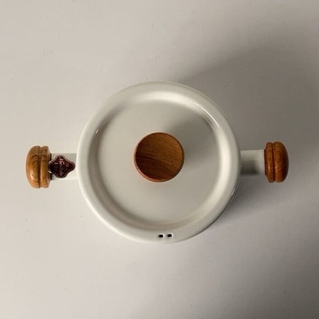 Noritake Couleur  オールドノリタケ ホーロー 片手鍋16cm 両手鍋18cm クルールシリーズ  琺瑯/木製無垢材 ヴィンテージ デッドストック