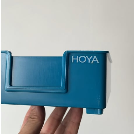 HOYA ホヤ 業務用 レンズトレー6個セット レンズボックス スタッグボックス 小物入れ 道具入れ ヴィンテージ ツールボックス プラケース ロゴ入 バイカラー 良品