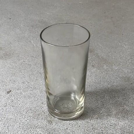 アンカーグラス  タンブラー  CAN  高さ約15cm 島田製作所  無色ややグレー  昭和初期〜中期 完品