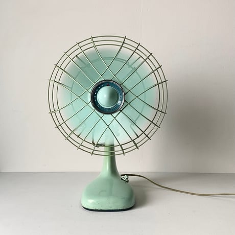 Mitsubishi Electric Mfg.Co.japan 三菱扇風機 AC ELECTRIC FAN 1950〜60年代のオールド三菱 ヴィンテージ家電 ミントグリーン 2段階調 完品範疇