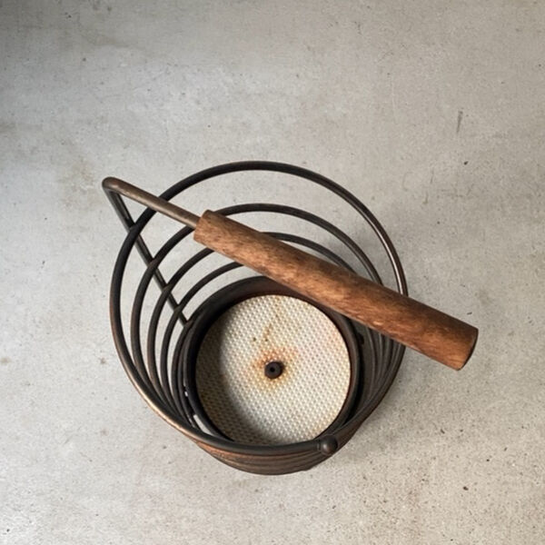 老舗純喫茶の傘立て 80s90sヴィンテージ 素材/鉄と木 グッドエイジング