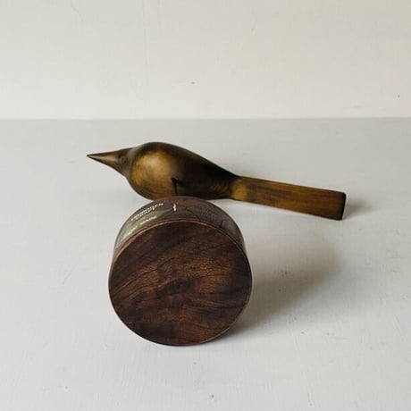 TSUBOGEN CRAFT HAND MADE ツボゲン バードドール 鳥カービングペン立 ペンスタンド 美木目 ハンドメイド 手作り 木工 工芸品 日本製 坪源 made in japan