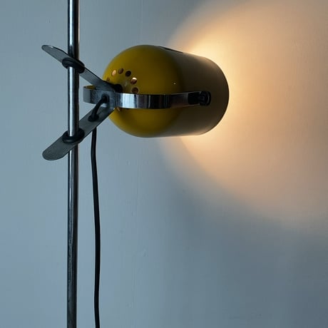 SWAN DENKI スワン電器  ヴィンテージ フロアライト フロアスタンド  間接照明 照明器具  イエロー/ブラック  ジャパンヴィンテージ 珍品 完品