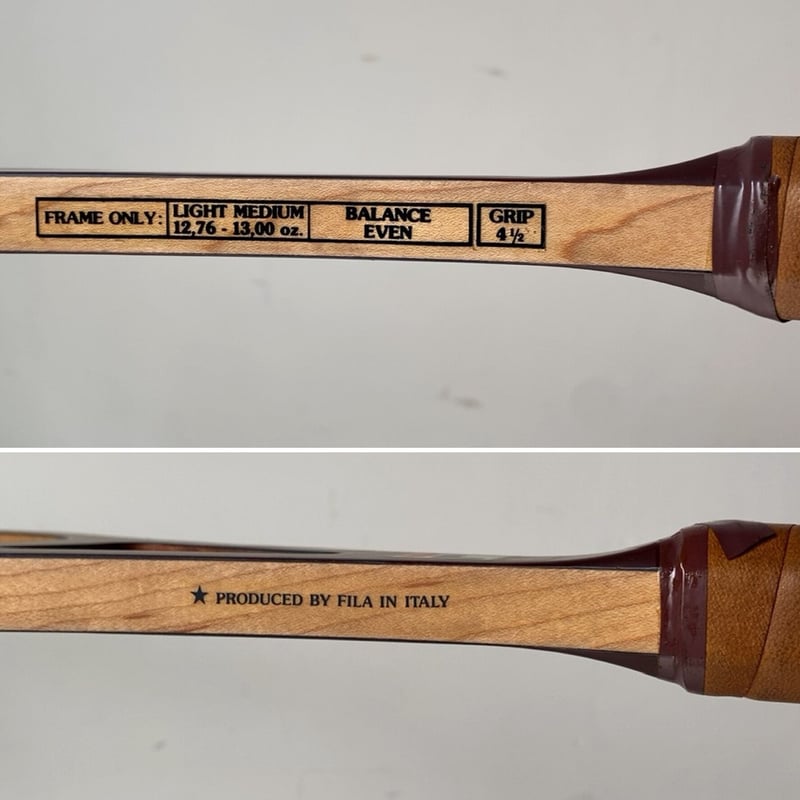 【希少•新品】FILA MASTER テニスラケット 木製 ヴィンテージ FILA フィラ boron composite 木製テニスラケット 未使用品