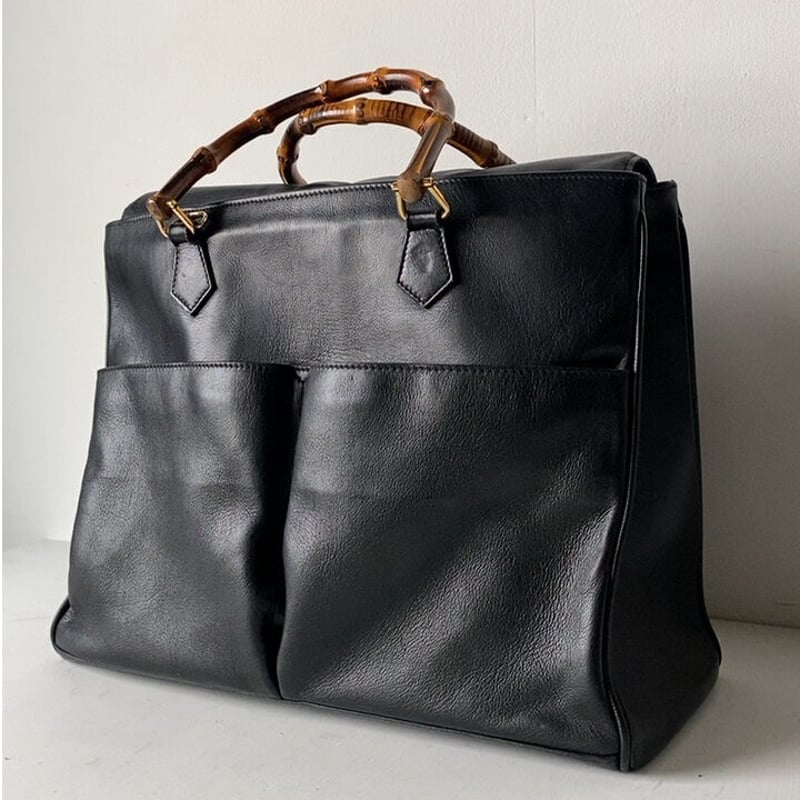 GUCCI オールドグッチ バンブーレザーバッグ 2wayショルダー付き GUCCI オールドグッチ バンブーレザーバッグ 2wayショルダー付き