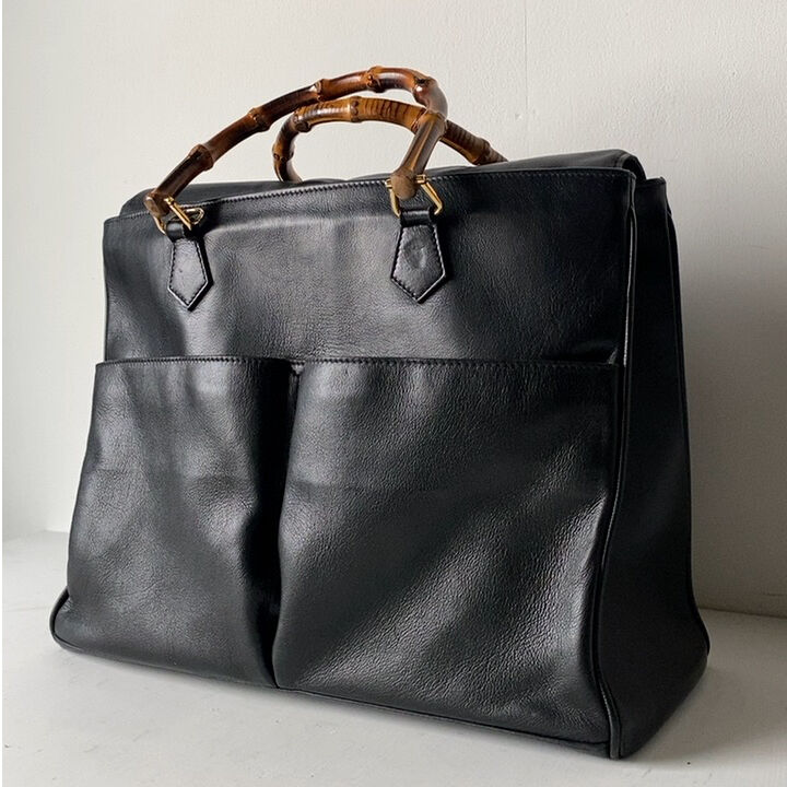 GUCCI オールドグッチ バンブーレザーバッグ 2wayショルダー付き GUCCI オールドグッチ バンブーレザーバッグ 2wayショルダー付き