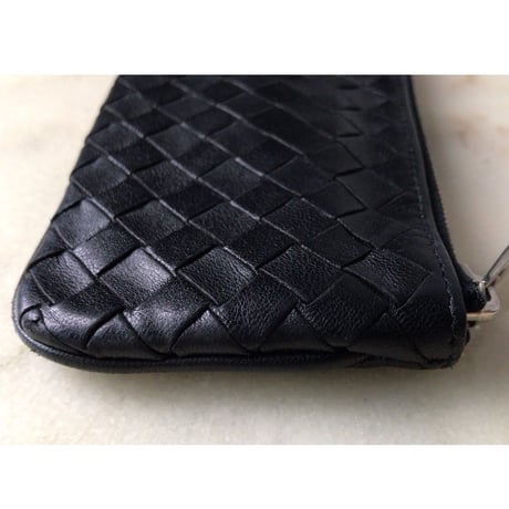 BOTTEGA VENETA  ボッテガ ヴェネタ  イントレチャート コインケース ブラック 中古美品