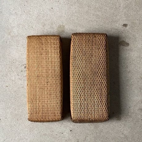 小さく細長い柳行李 32cm  昭和期 弁当行李 台帳行李 道具箱 小物入れ 小さい柳行李