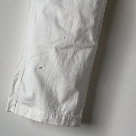 ARTE POVERA  アルテポーヴェラ  ユーズドリペア加工 (ペンキ加工・ホール補修加工)白い綿パン ワークパンツ 中古美品