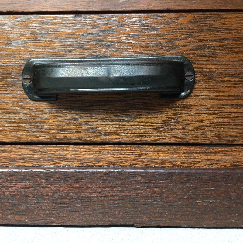 アンティーク カルテ棚24段 ＋ 引き出し1杯 昭和 戦前ヴィンテージ家具