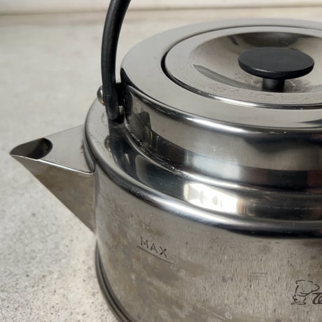wonder chef ワンダーシェフ  フラッツケトル 2.5L  ステンレス製 フラットデザイン 80sデザイン  ステンレスケトル  ユーズドキッチンツール 良品