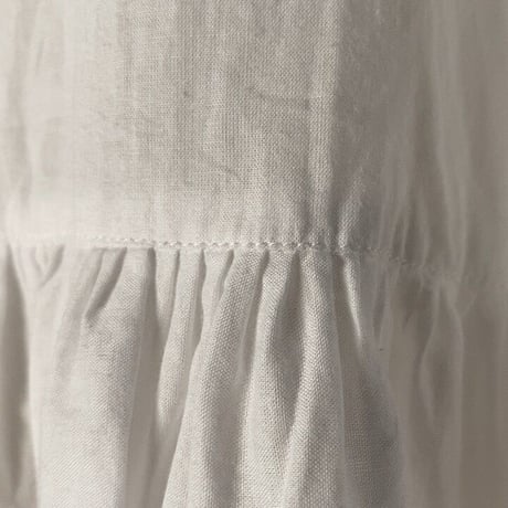 maison de soil メゾンドソイル コットン チュニック ドロップショルダー ホワイト size 1