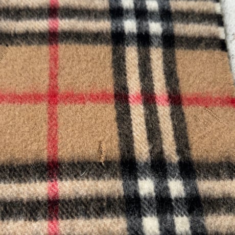 BURBERRYS バーバリーズ  cashmere100% カシミヤ マフラー ベージュノバチェック　70s～80s イギリスヴィンテージ made in Scotland 古着 中古品