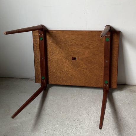 Yamaguchi 山口木材工芸　サイドテーブル コーヒーテーブル ミニテーブル 1970s ジャパンヴィンテージ  木製無垢/真鍮  美品
