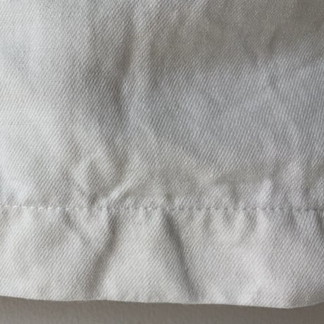 Gauze ガーゼ  コットンリネンサロペットパンツ ホワイト オーバーオール 農夫パンツ 中古美品