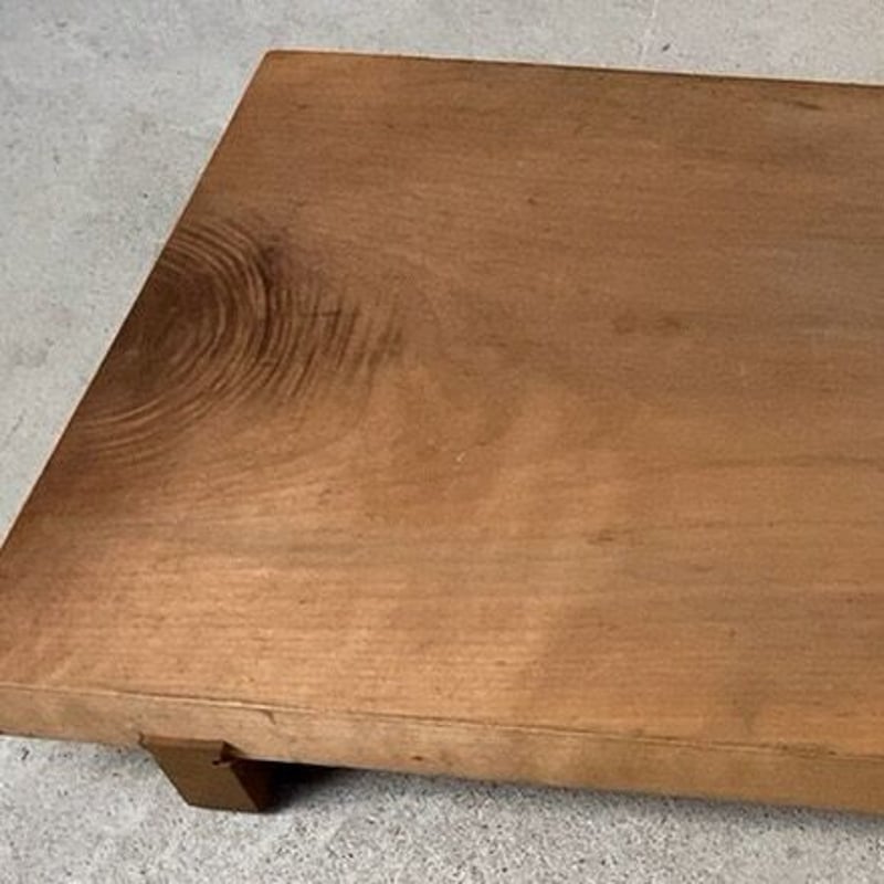 足付きまな板 高級無垢材一枚板 鎌ほぞ継加工 古いまな板 木工