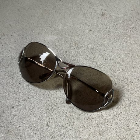 Christian Dior クリスチャンディオール D59　サングラス シルバーフレーム アイウェア 眼鏡 メガネ オールドディオール ヴィンテージ ケース付き 中古良品