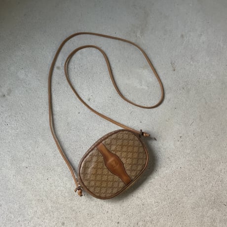 H様おまとめ品 CELINE オールドセリーヌ トリオンフ(マカダム) 総柄  ラウンドファスナーポシェット ミニバッグ ヴィンテージセリーヌ 中古良品