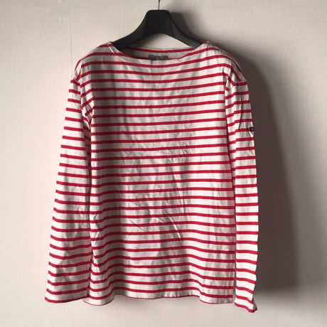 80s St James ヴィンテージ セントジェームス モーレ 旧タグ 赤/白 ボートネックsize T3〜T4 フランス製 made in france