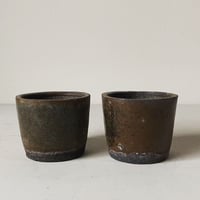 蕎麦猪口のような盆栽鉢  2鉢セット　観葉植物・多肉植物・山野草・サボテンにも。