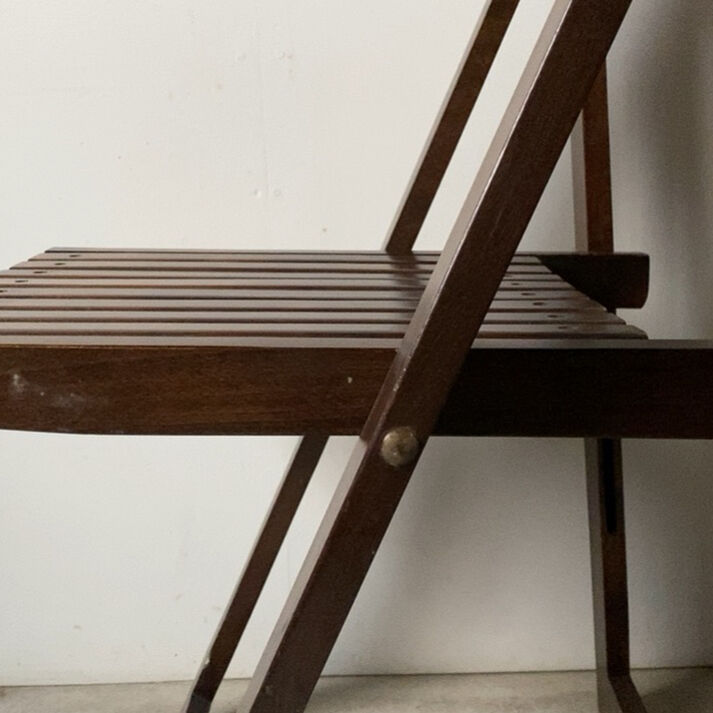 1960's東欧ルーマニアフォールディングチェア継ぎ組み細工
