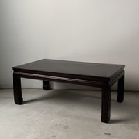 唐木紫檀材の小さな座卓  幅約79cm 直線のシンプルデザイン  アンティークローテーブル  古家具  極小古材御膳  良品