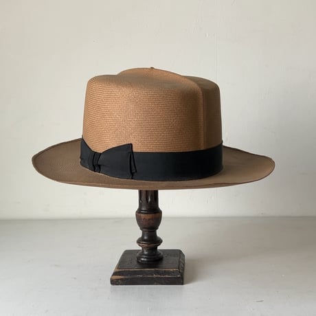 TOKIO HAT  SuperPanama  ヴィンテージ パナマハット ユニセックス 頭周約56.5cm ストローハット 麦わら帽子 編み帽子 カンカン帽