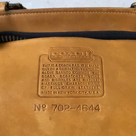 60's VINTAGE COACH   オールドコーチ  BonnieCashin/ボニーカシン  デザインの名作「がま口トート」マスタード(ダークイエロー) 希少品