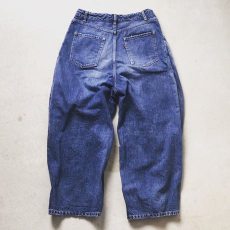ネペンテス (needles・ニードルス) H.D. PANT - JEAN / ヒザデルパンツ デニム  12OZ DENIM / VINTAGE  サイズ1  レディース  中古品
