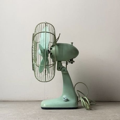 Mitsubishi Electric Mfg.Co.japan 三菱扇風機  AC ELECTRIC FAN   1950〜60年代のオールド三菱  ヴィンテージ家電 ミントグリーン 実用品