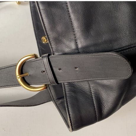 COACH オールドコーチ レザートートバッグ No.K5G-4082 グローブレザー ブラック 真鍮金具 ヴィンテージバッグ made in USA