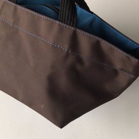 Herve Chapelier  エルベシャプリエ  901N (ナイロン 舟型トートS)  ミニトート バッグ 鞄　モカ／オーシャン   made in france  中古美品