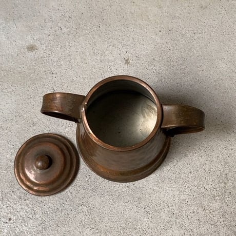 GREGORIAN COPPER社 グレゴリアン コッパー  シュガーポット  アメリカ製 ヴィンテージ 銅製品 蓋付き容器  良品 made in USA
